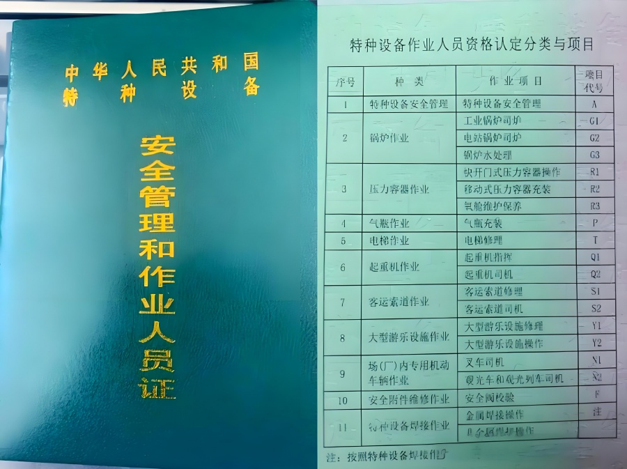 特种设备取证——叉车工、起重机工、电梯维修工等